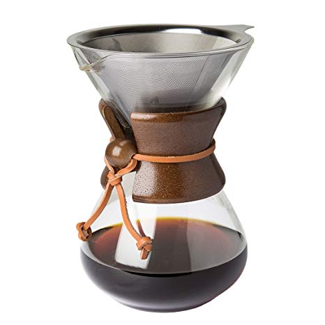 Pour Over Coffee Cup with Coffee